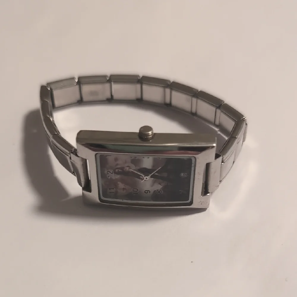 Twilight Stainless‎ Steel Italian Link Stretch Bracelet Watch